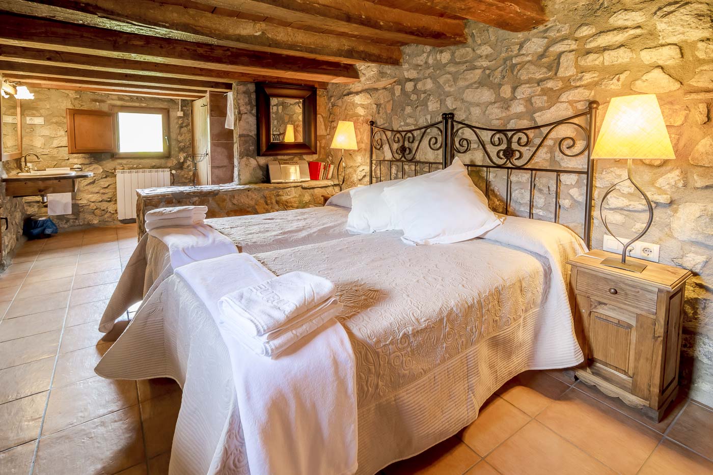 We loved the romantic en suite